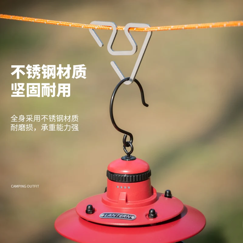 Outdoor Stainless Steel Hook Non-Slip Storage Hook Multi-Functional Triangle Return Hook