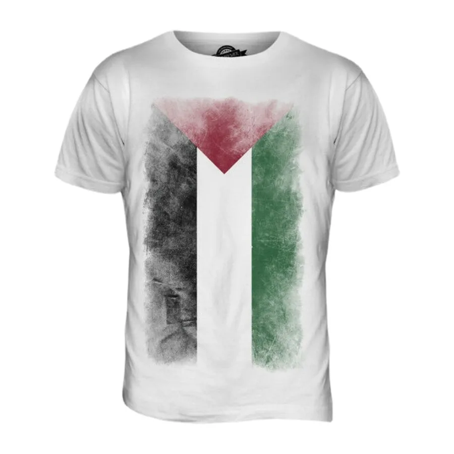 

PALESTINE FADED FLAG MENS T-SHIRT TEE TOP FILASTN PALESTINIAN GIFT SHIRT