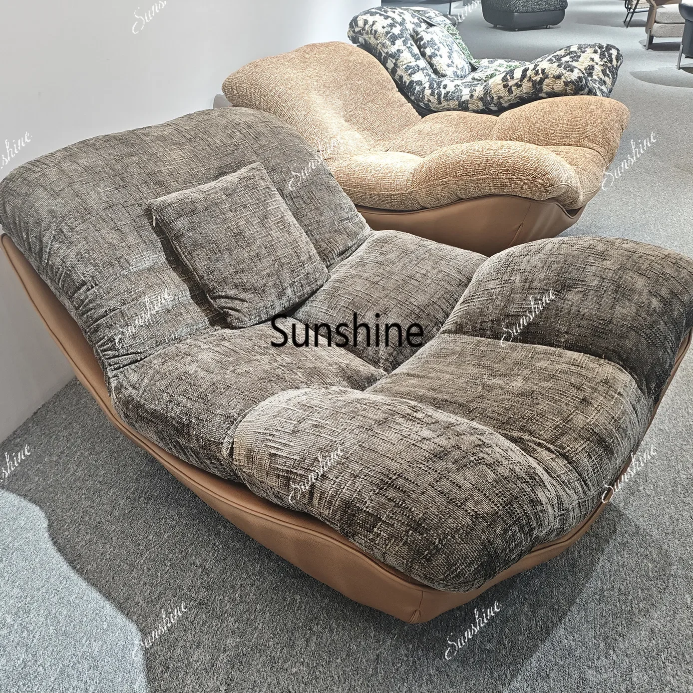 

Modern simple single thickened comfortable living room reclining and sleeping leisure chair