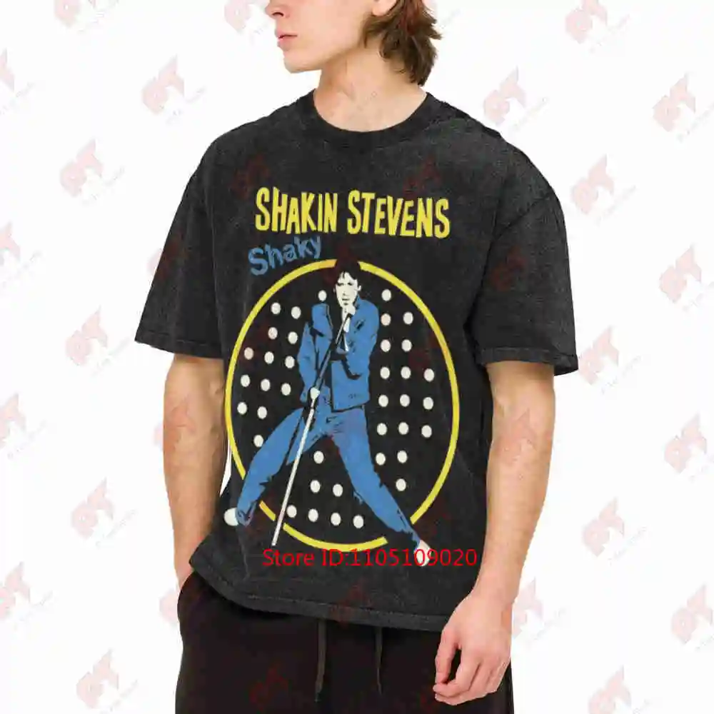 Shakin Stevens Vintage Washed Tee Pure Cotton T-Shirt