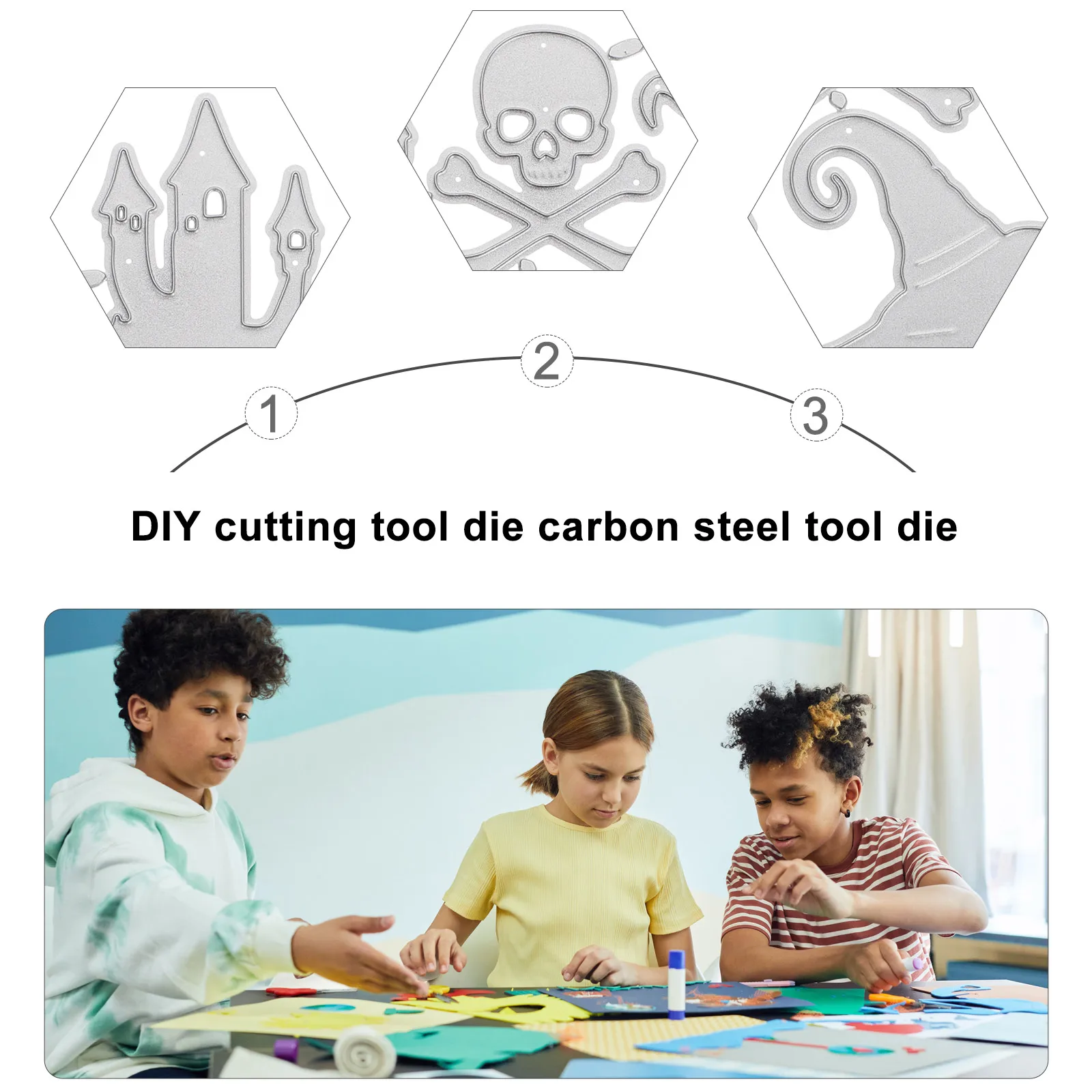 

Embossing Knife Die Halloween Cutting Stencil for DIY Supplies Carbon Steel Template Scrapbook Dies