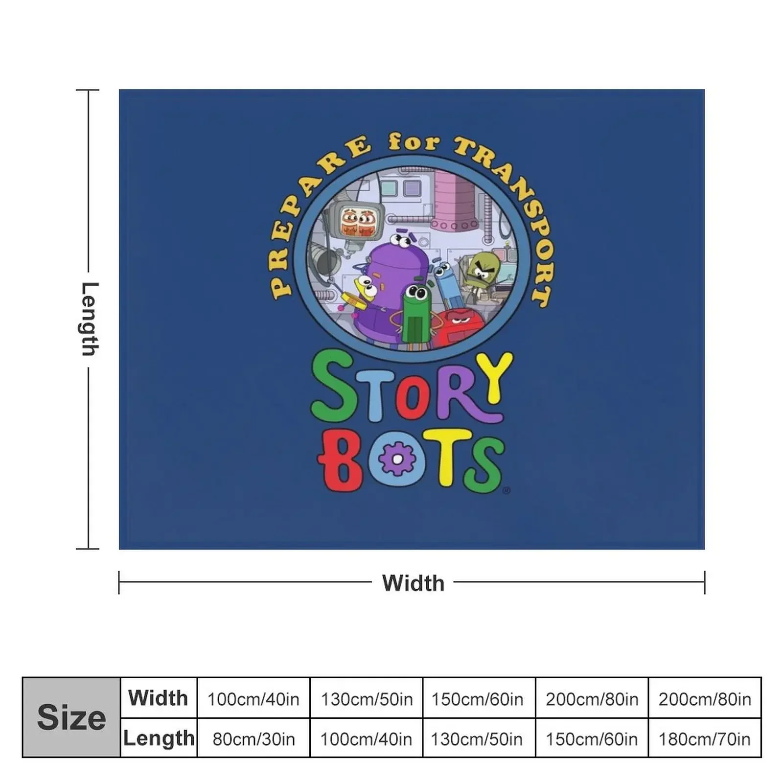 Prepare for Transport with Story Bots! Throw Blanket Picnic Tourist funny gift Blankets