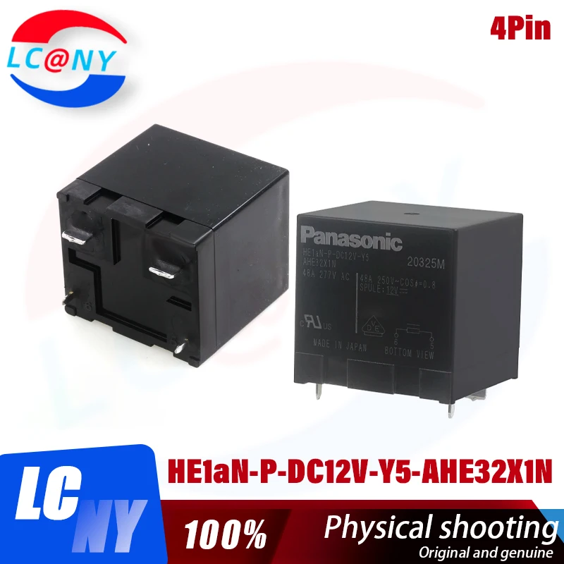 1Pcs/lot Original New HE1aN-P-DC12V-Y5 AHE32X1N 12VDC 48A 4Pin Solar power inverter relay HE1aN-P-DC12V-Y5 AHE32X1N 12VDC 48A