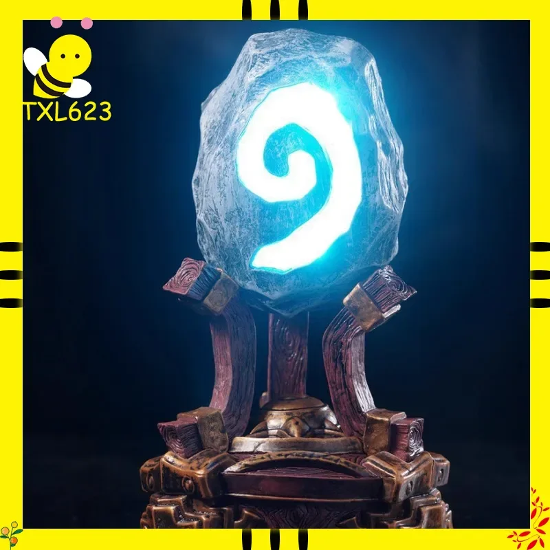 

World of Warcraft Hearthstone LED Luminous Figure 1:1 Scale Breathing Light Glowing Collectible Model Toy for Gamers Decor Gift