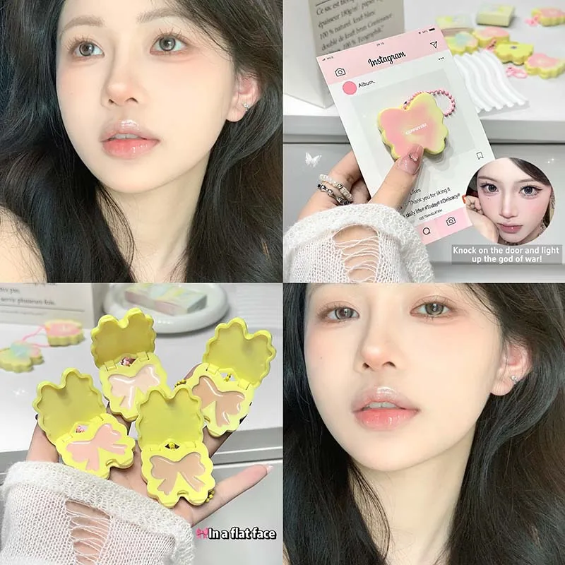 카푸비니 버터플라이 하이라이트 블러쉬 크림 모이스춰라이징 내추럴 매트 브라이트닝 페이셜 메이크업 다목적 크림