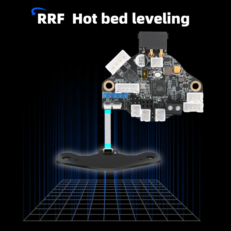 Mellow Fly Klipper Impressora 3D Compatível, Compatível com RRF Canbus, RS232 Board Max Plus LDC1612 Eddy para Motor Nema14 e 17, SHT36 V3