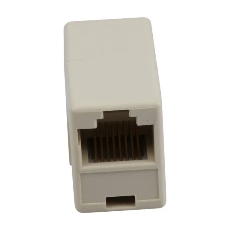 10 peças conector cabo de rede 32*21*16mm 8 pinos cat 5e cat ln cabo acoplador ethernet marceneiro lan branco fino quente