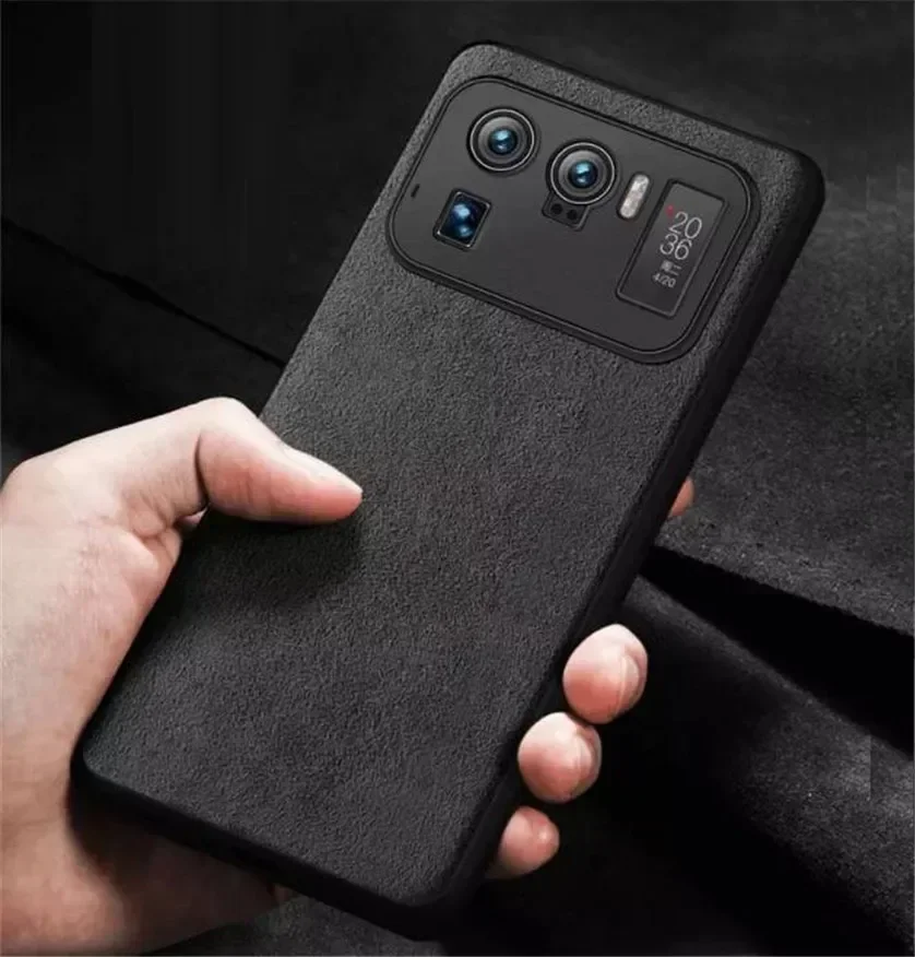 Genuine Alcantara Case for Xiaomi Mi 11 Ultra Mi12 Pro 12s 13T Mi 14 15 Pro Mi13 Ultra K60 Luxury Suede Leather Soft Edge Cover