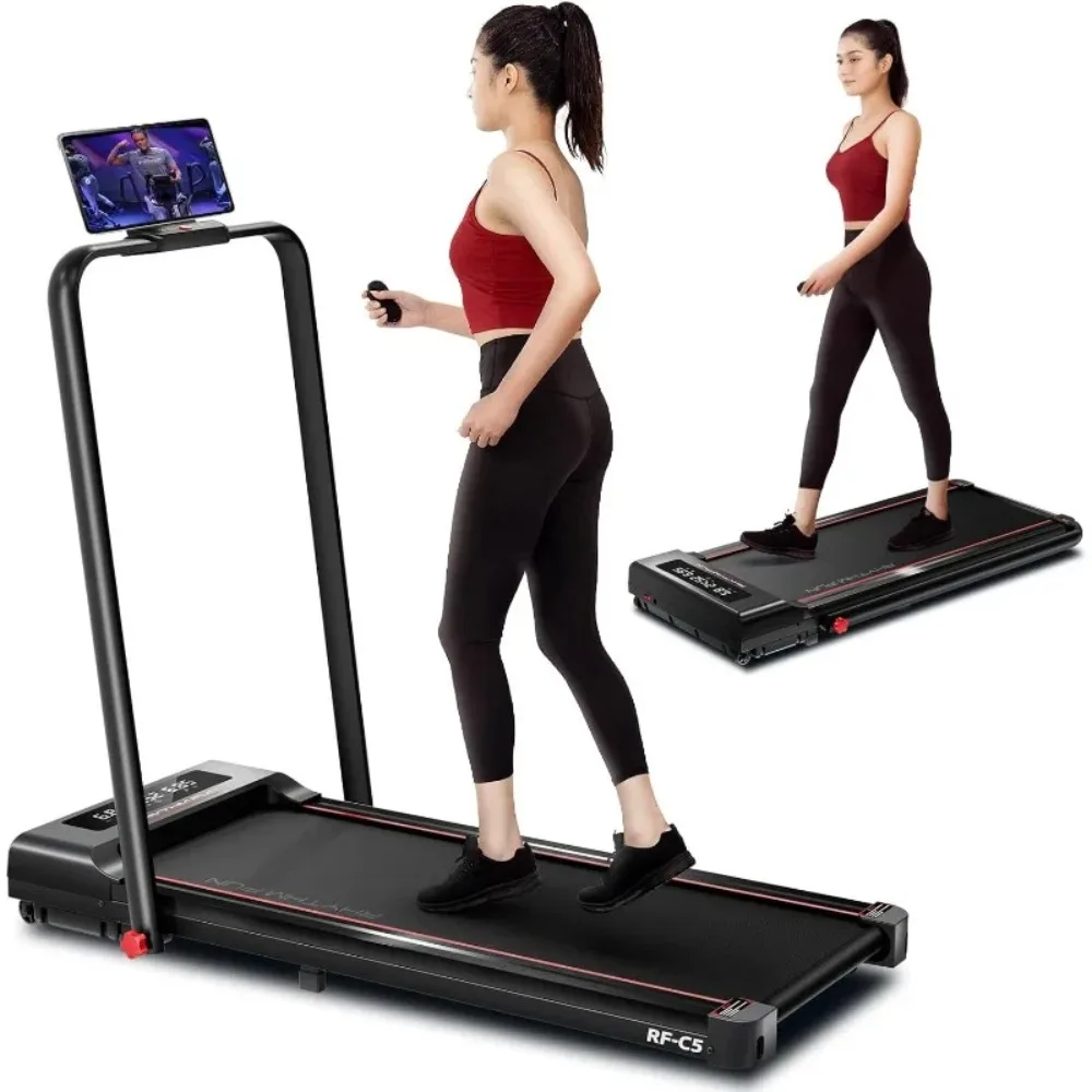 

Foldable Treadmill, 300 lb Capacity Walking Pad 2.5HP Treadmill Under Desk, Portable Treadmill for Home and Office