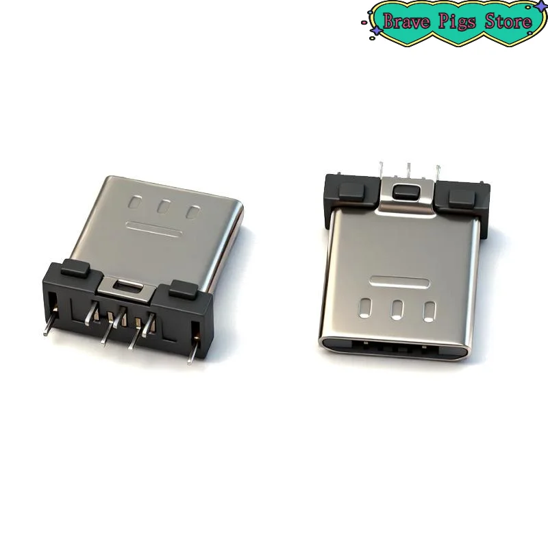 [HM]10Pcs Micro USB 5Pin Male Connector 180 Degree DIP Short Body 7.8mm Clip Board Type For DIY Cable Charger Repair 5P Male USB