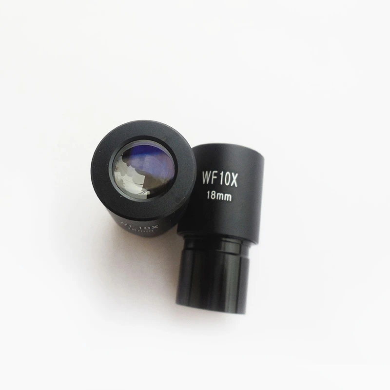 2 PCS WF10X Widefield Eyepiece Biological Microscope Optical Lens Eyepiece Wide Angle 23.2mm Mounting Size