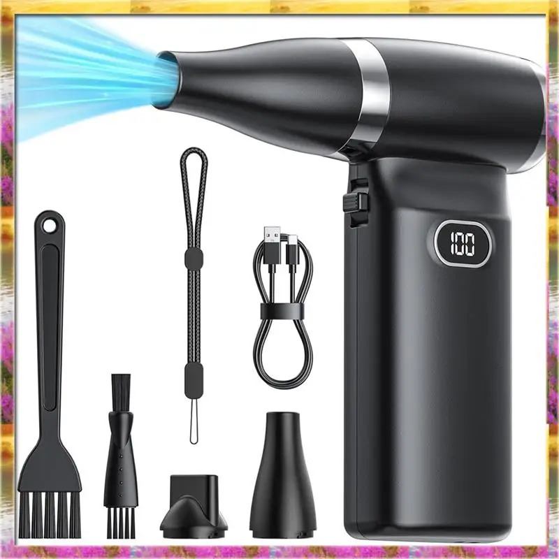 

Простая в использовании ручная электрическая тряпка со сжатым воздухом, беспроводная 60 миль в час, высокая скорость ветра, мини-воздуходувка для электроники, компьютера, Cleane