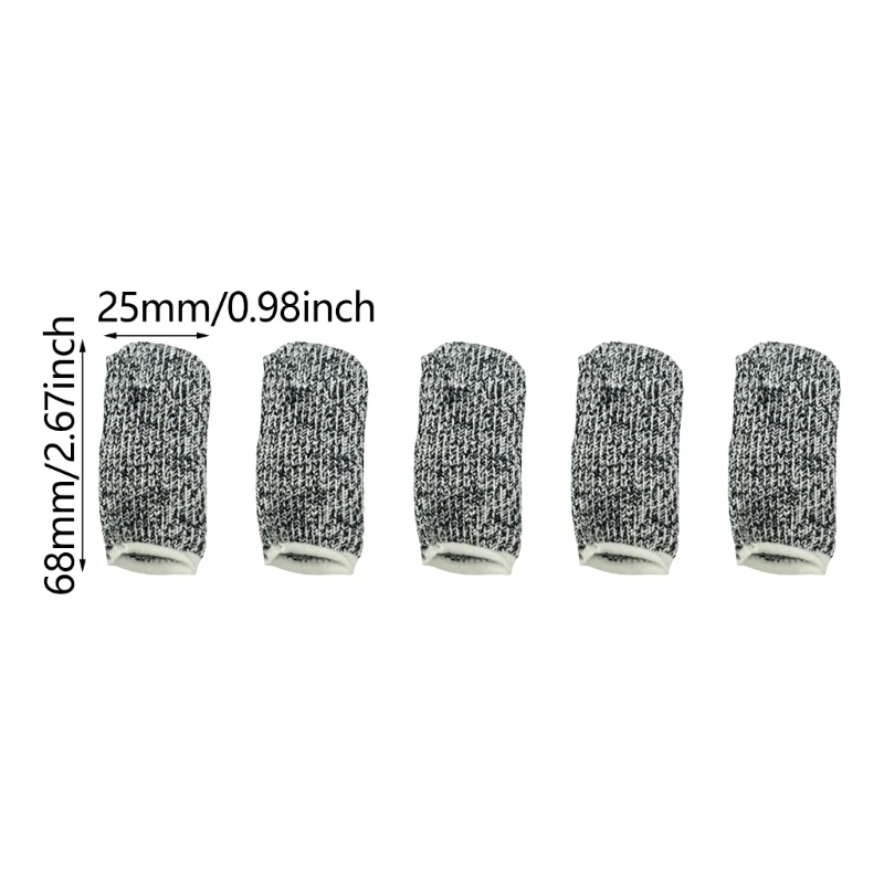 Pack Of 20 Finger Protections Sleeves not  Slip Finger Covers Comfortable Cots for High Risk Tasks In Kitchen & Workshop