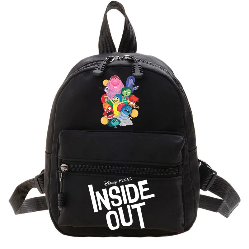 Disney Inside Out2 Riley Joy Womens Backpacks Trend Nylon Mini Womens Backpacks Trend Nylon Female Bag Small School Bags Gifts