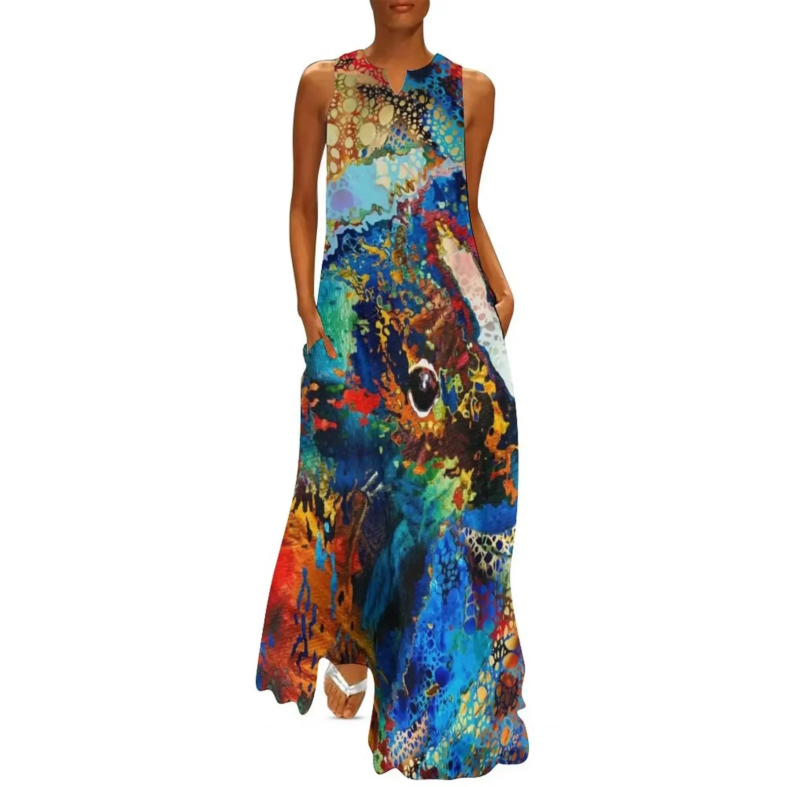 

Sweet Colorful Skunk Animal Art by Sharon Cummings Long Dress prom dress 2025 dress summer 2025 women
