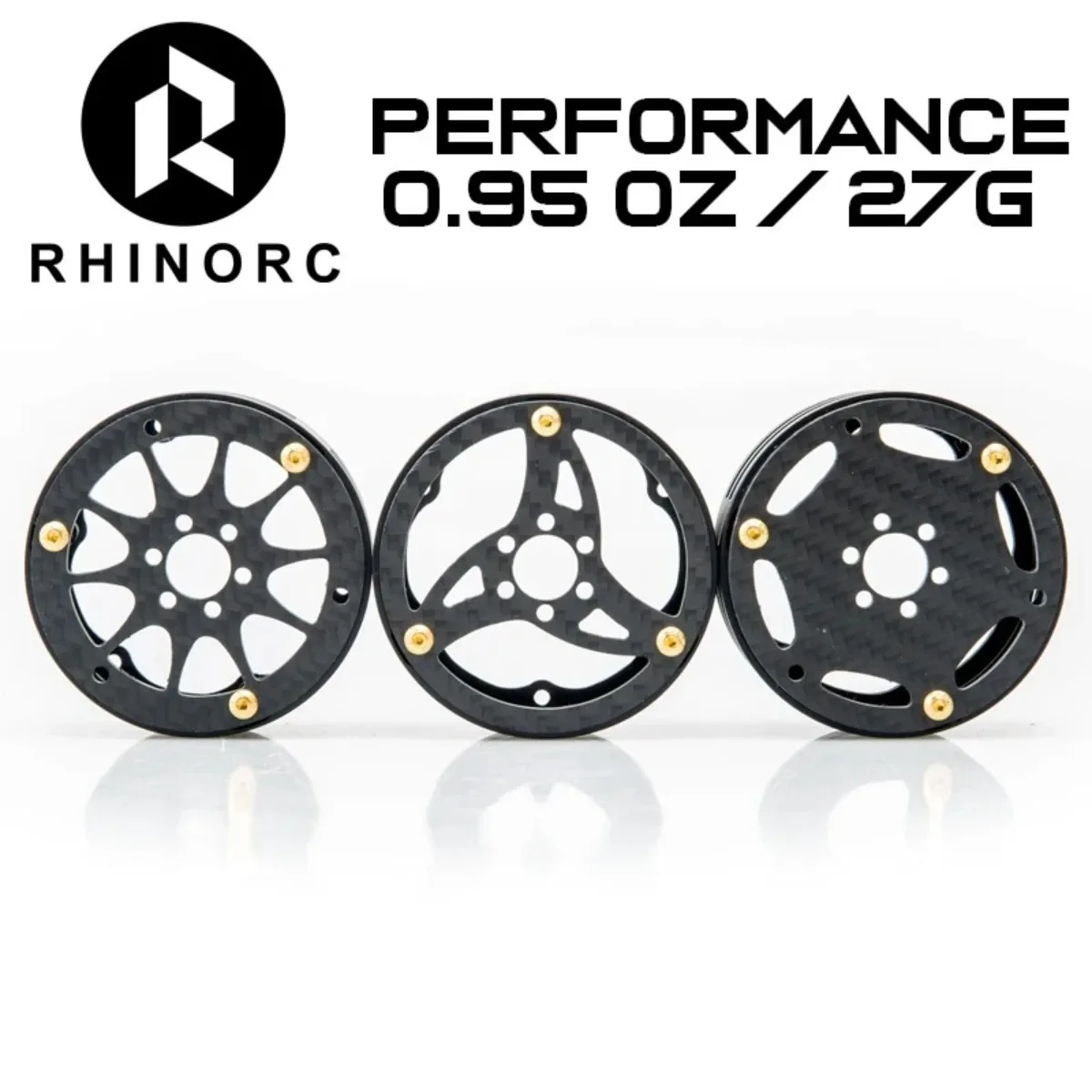 

RhinoRC 2.2 inch Narrow Carbon Fiber Aluminum Pro LightWeight RC Car Crawler Wheel Pro Shafty MOA