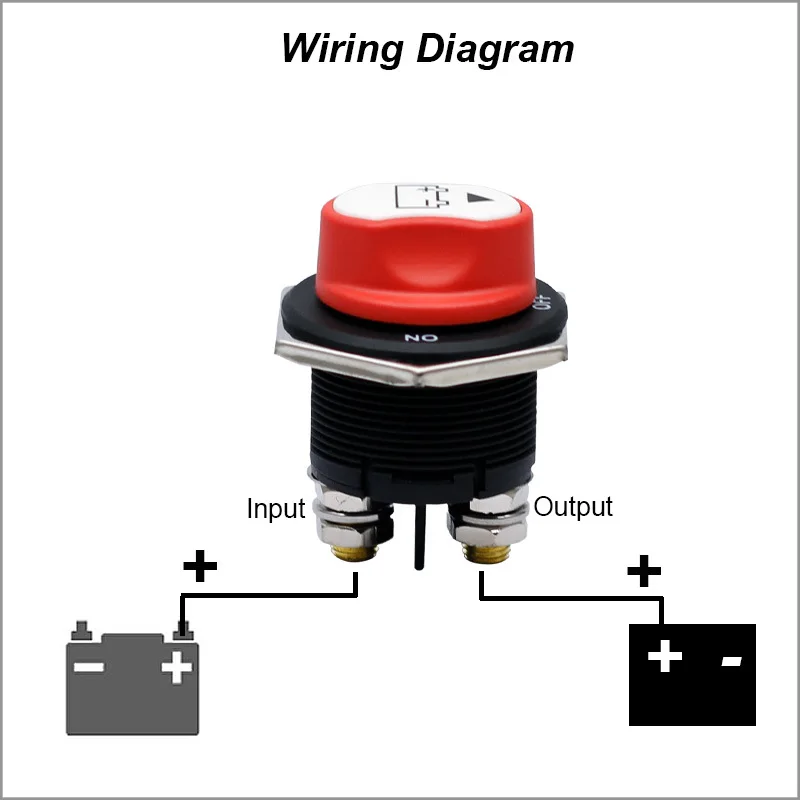 

Battery Disconnect Switch 12-48 V Battery Master Cut Shut Off Isolator Switch Max. 32V DC 100A Cont 150A INT ON-Off Power Batter