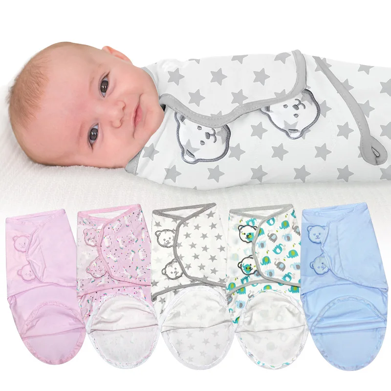 Baby Swaddle Anti-jump-proof Infant Cotton Towel Baby Four Seasons Single-layer Anti-kick By Newborn Thin Quilt