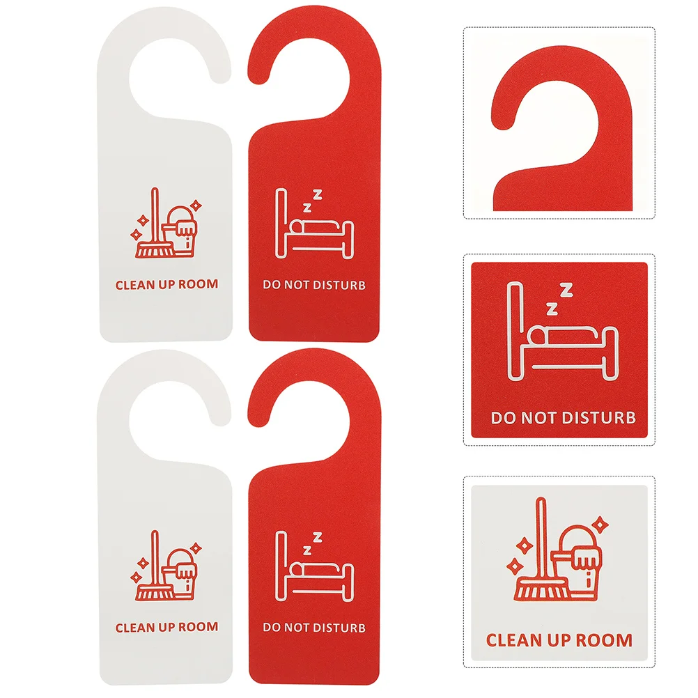 

Clean Up Room Sign Do Not Disturb Sign Double-sided Door Hanger Sign for Hotel