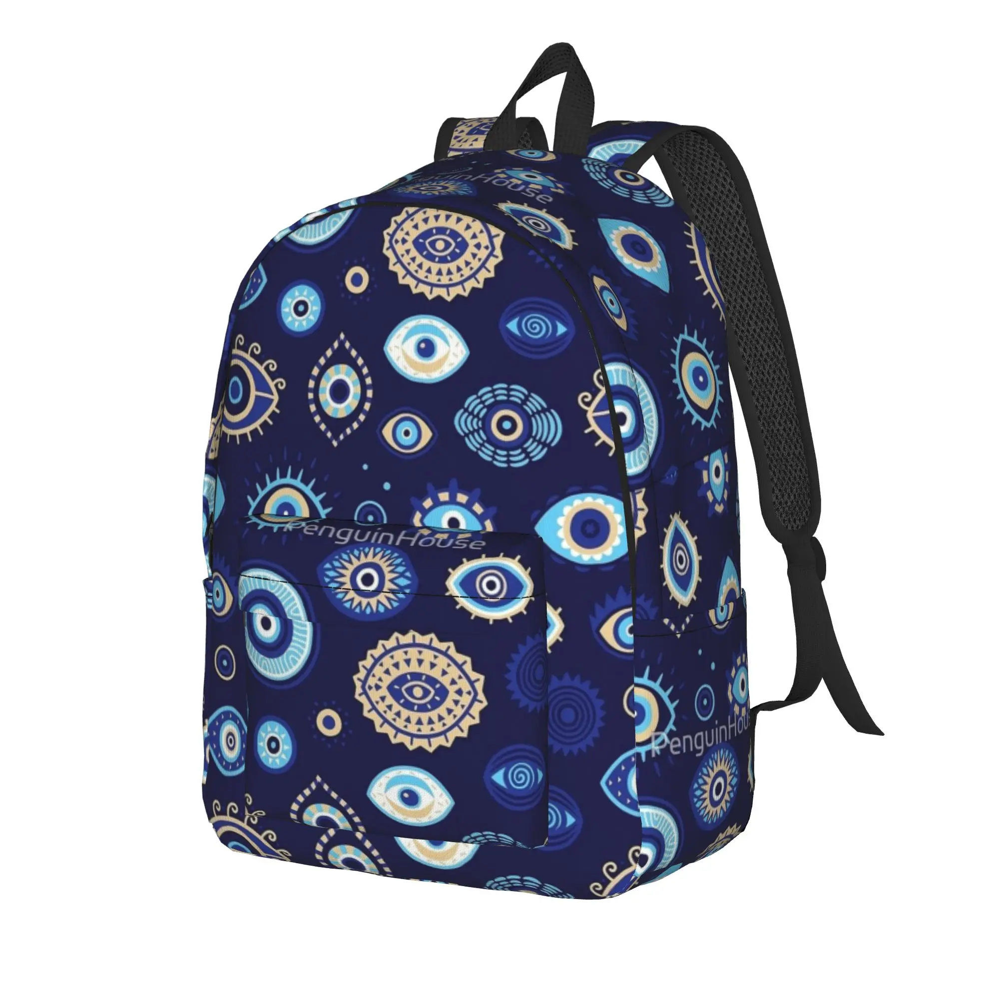 Evil Eyes Backpack  Student Polyester Travel Backpacks Soft Novelty School Bags Rucksack