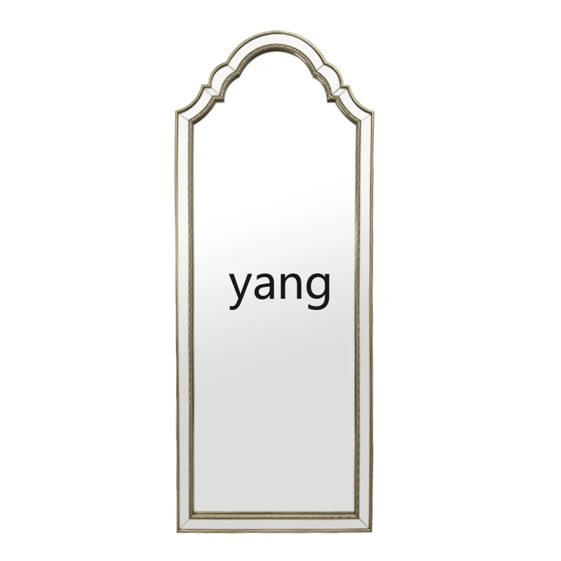 

Yjq Clothing Store Floor Dressing Mirror Full Body Shape Mirror Personality Floor