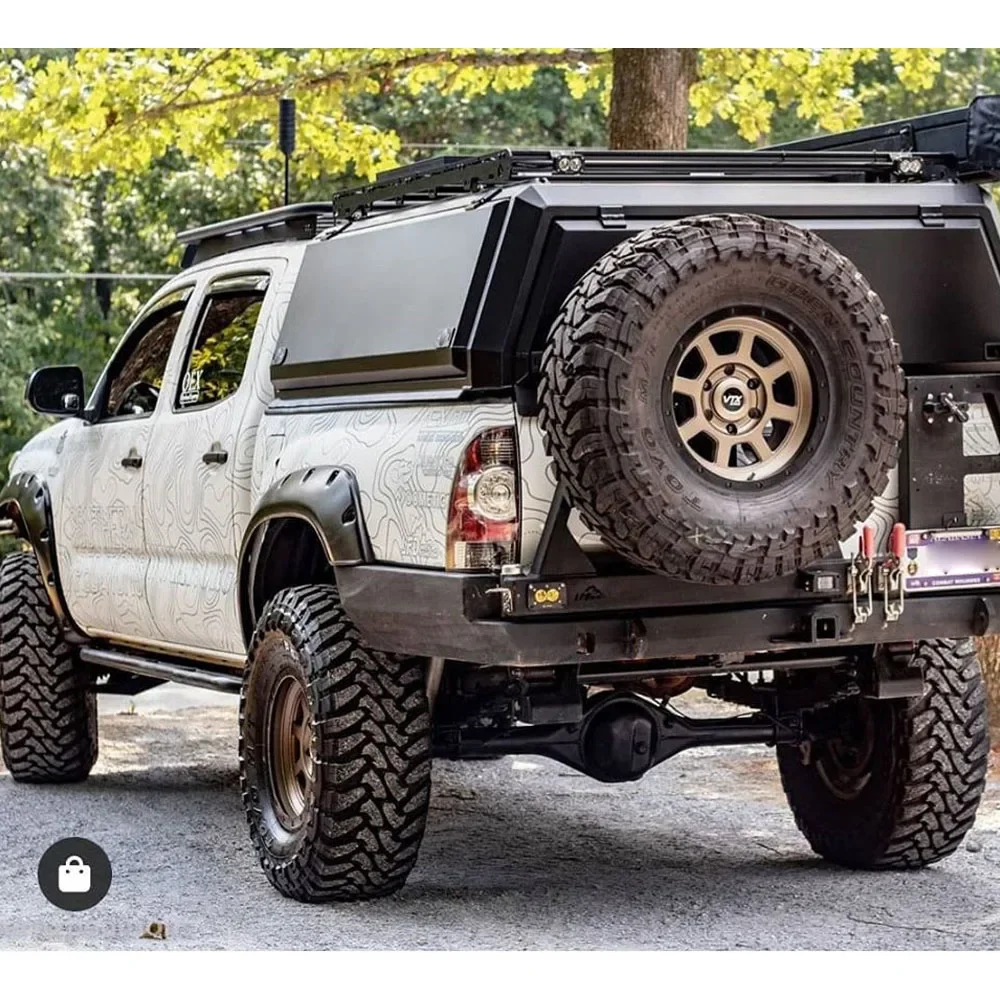 Lightweight Pop-top Truck Camper Ute Canopy With Roof Top Tent custom