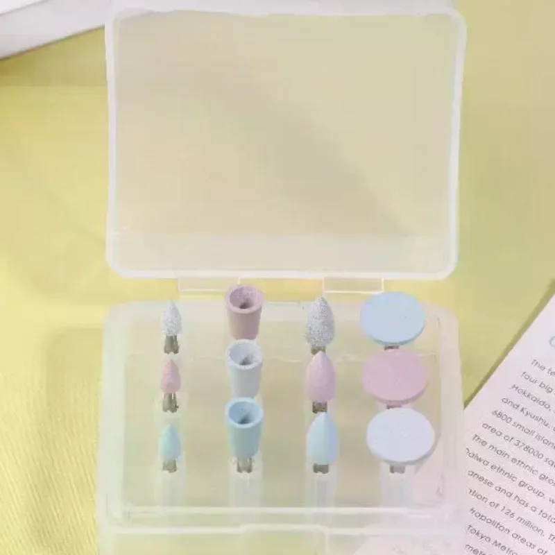 12 Pcs/Box Silicone Polishing Kit, RA 2.35mm For Polishing Resin Porcelain Composites With Low-Speed Handpiece Laboratory Tool