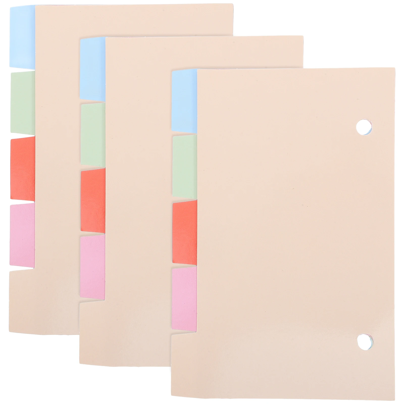 

3pcs 15 Sheets Inch Colorful Index Notebook Divider Card Bookmark Dividers Notebook Tabs Page Organizers Storage Guide Cards
