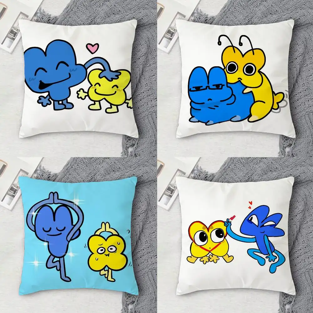 

Funny Bfb X and Four Double-sided Printed Square Decorative Cushion Cover for Sofa Living Room Home Decor
