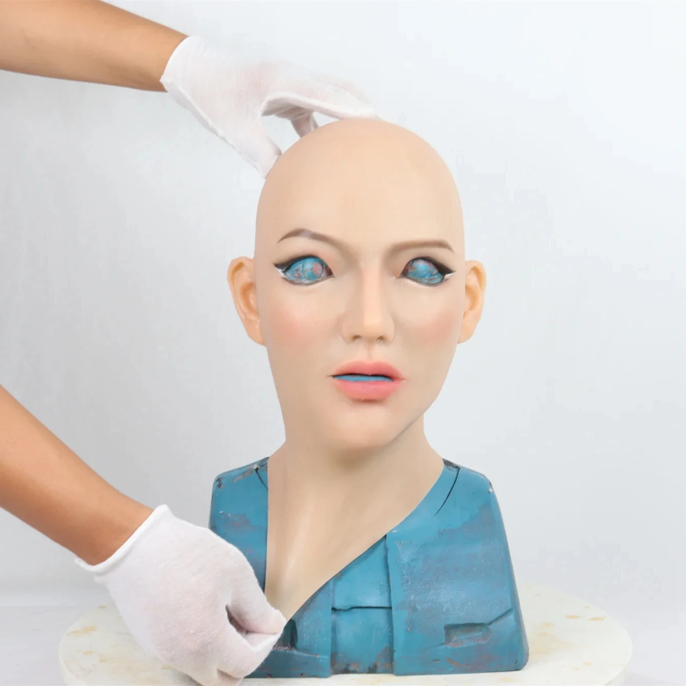 Silicone Headgear Makeup Cross-dressing Cosplay Silicone Beauty Mask Collection Realistic Silicone Men's and Women's Full