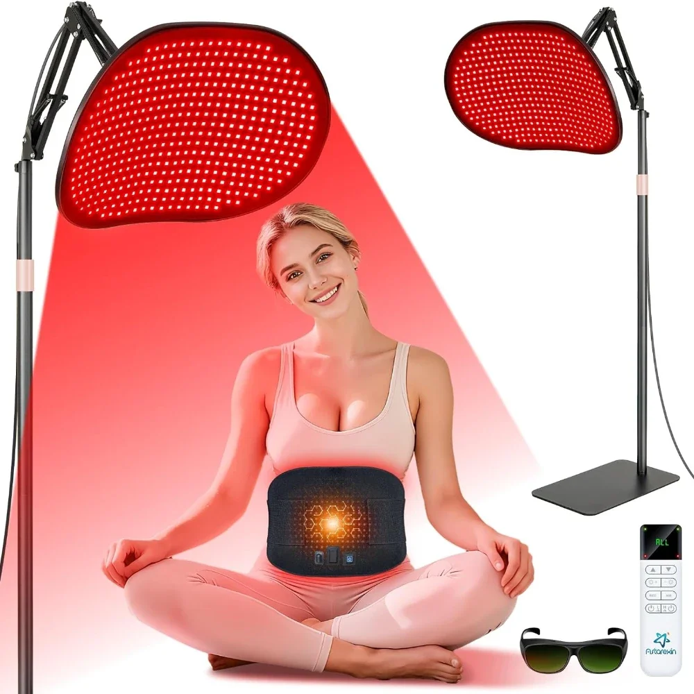 432PCS Rot Licht Therapie Halterung Licht Matte 2-in-1 Lindern Muskel Schmerzen Für Ganzkörper Gesicht in der Nähe Infrarot Licht Sauna Für Körper Gesicht