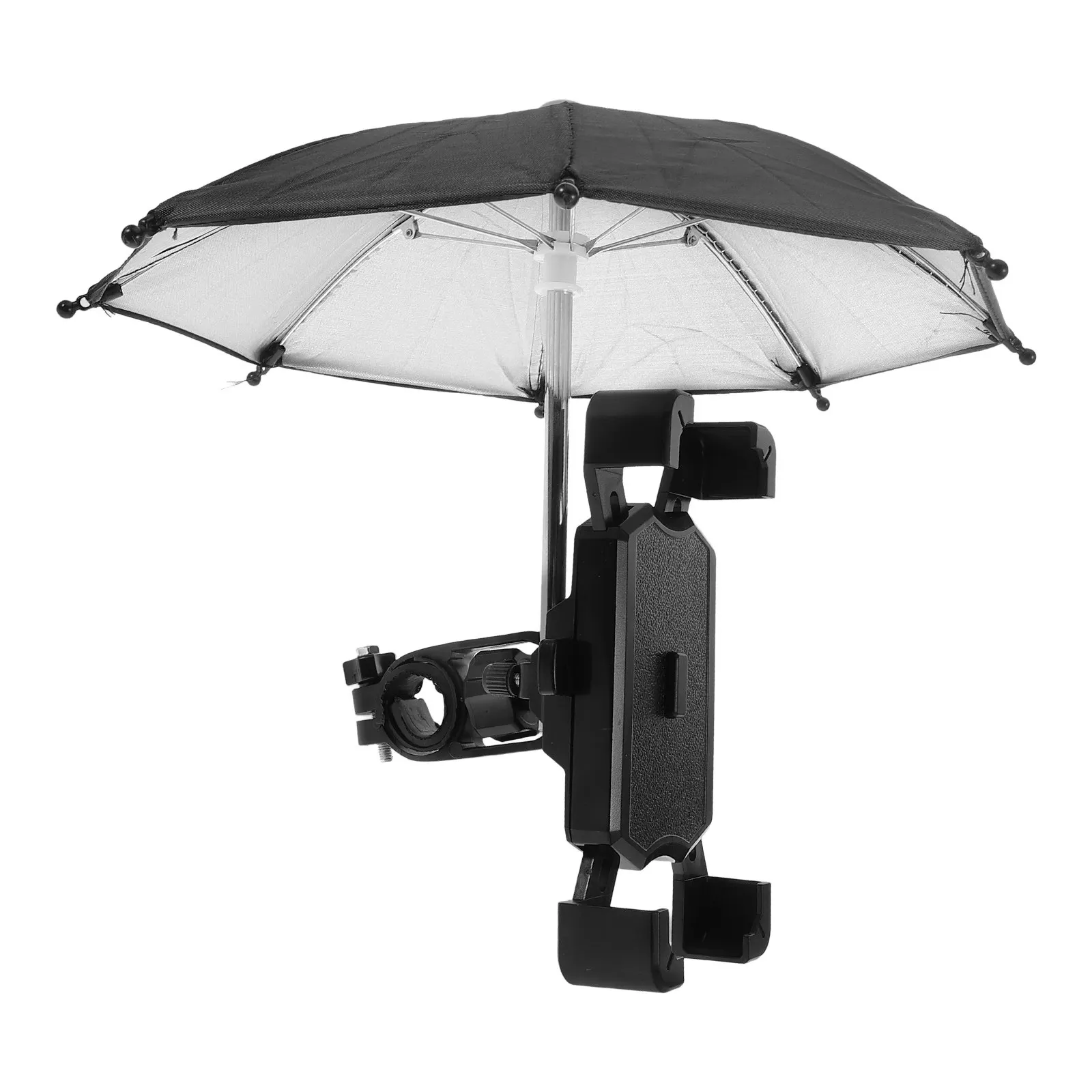 

1Set Cute Shockproof Universal Phone Mount with Umbrella for Electric Bike Motorcycle Bicycle Sun Rain Protection Navigation