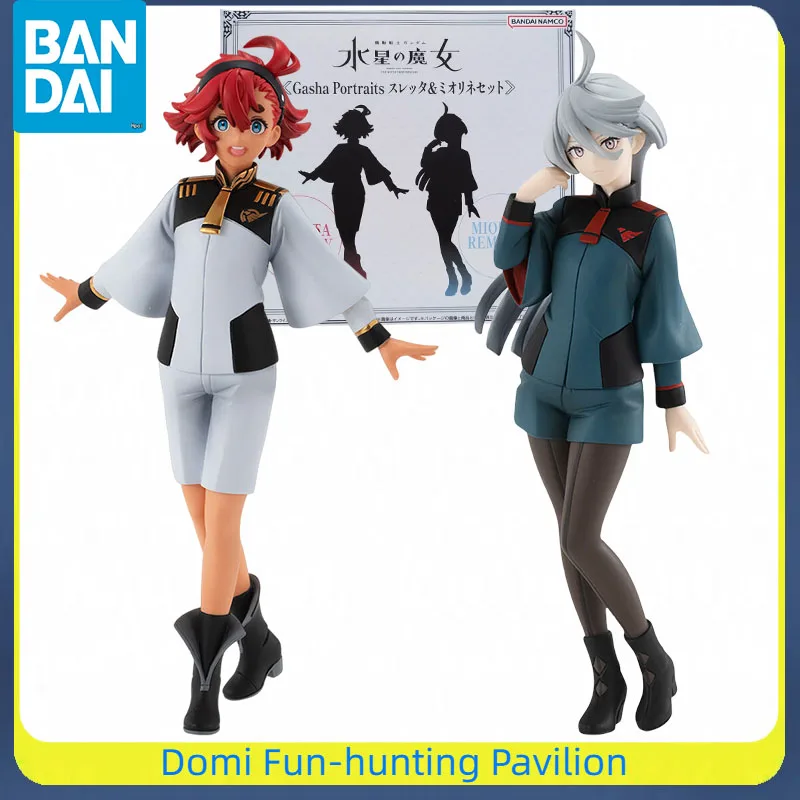 

Bandai Original GASHA Portraits Mobile Suit Gundam THE WITCH FROM MERCURY Anime Figure SULETTA MERCURY MIORINE REMBRAN Model Toy