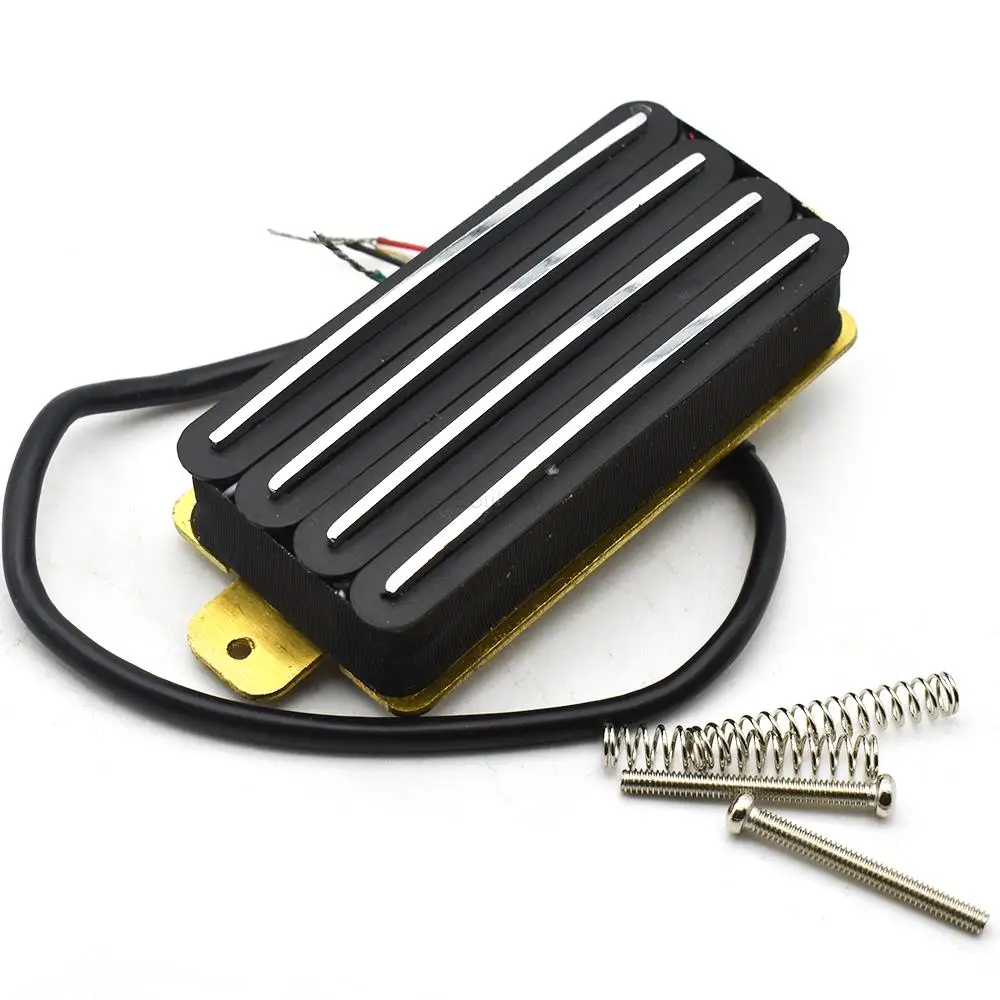 Hot Rail 2-Dual Blade Electric Guitar High Output Track Type Four Coil Humbucker Pickup