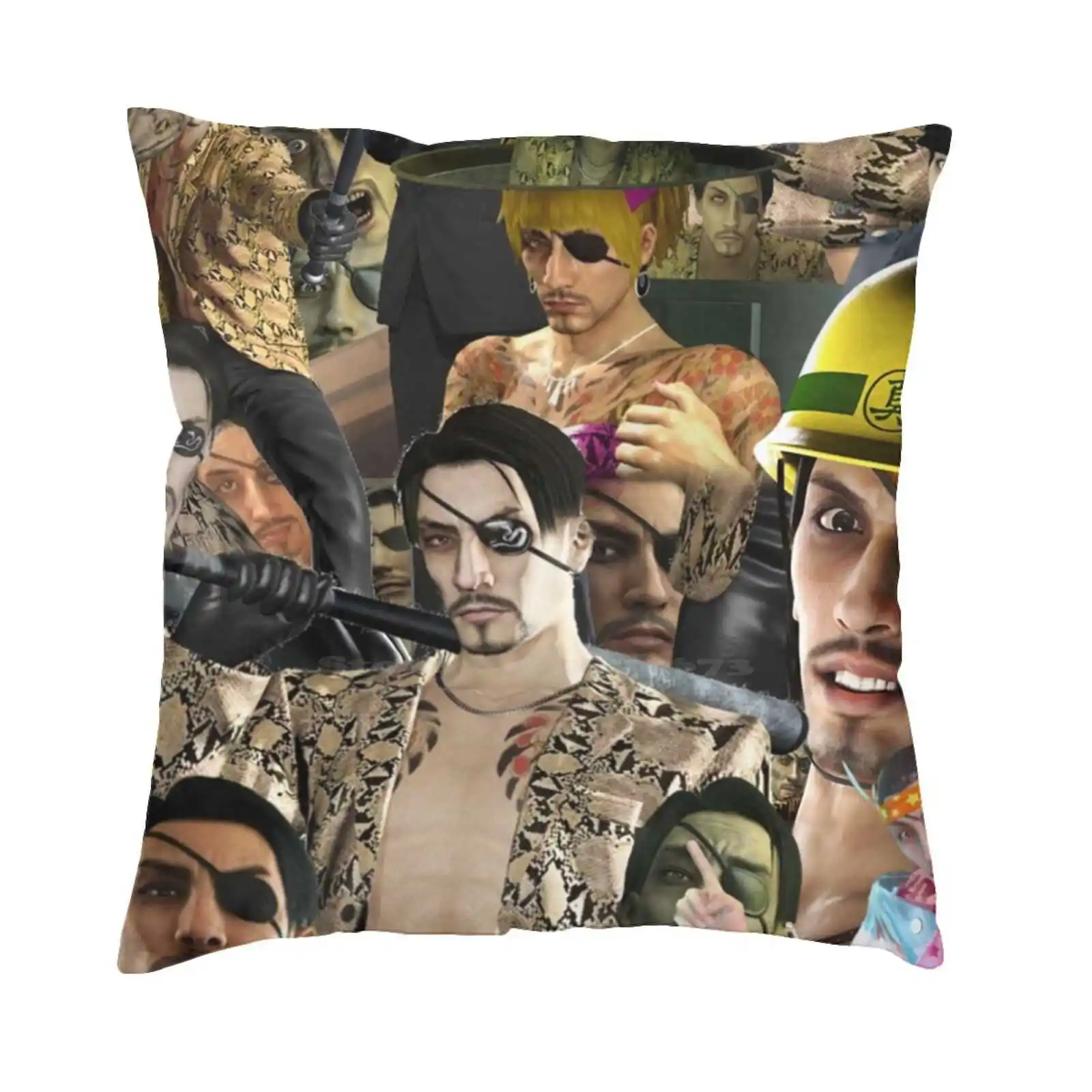 Majima Everywhere Pillow Cover Hug Pillowcase Yakuza 0 Yakuza Kiwami Goro Majima Ryu Ga Gotoku