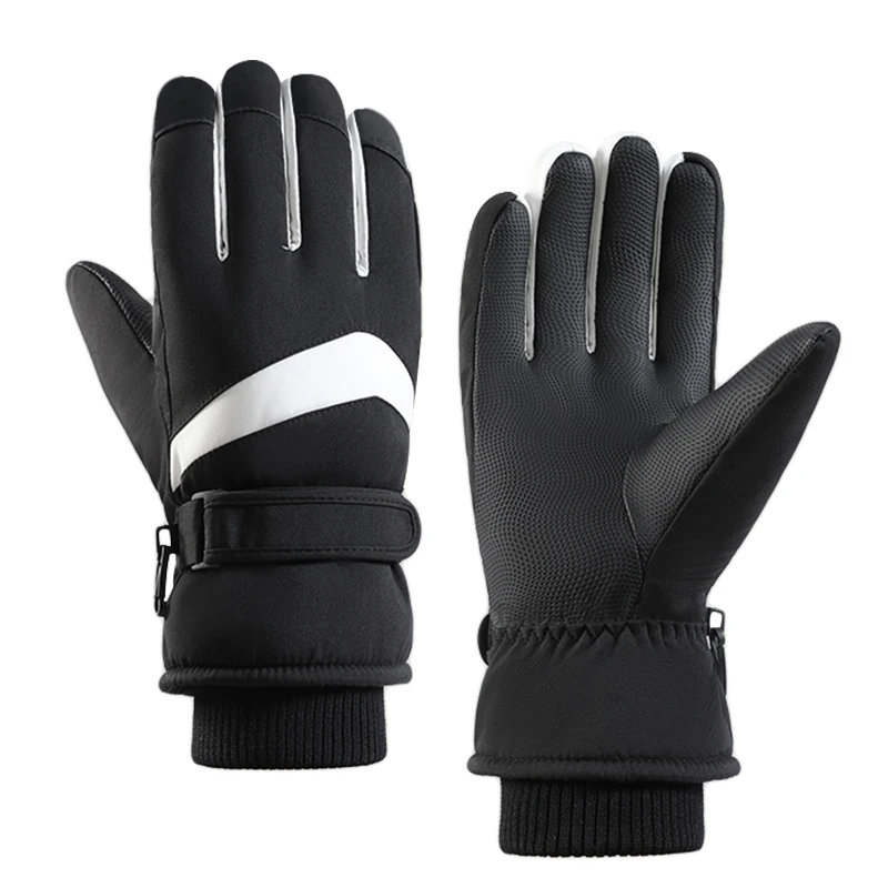 Winter Ski Gloves Non-slip Waterproof Motorcycle Cycling Outdoor Thick Warm Space Cotton Cold Resistant Snow Sports Gloves