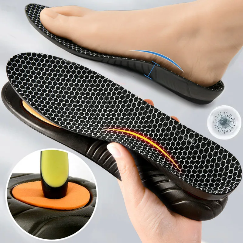 

Arch Support Shoe Insole Soft Orthopedic Sports Elasticity for Man Woman Planter Fasciitis Flat Feet Shock Absorption Shoes Pads
