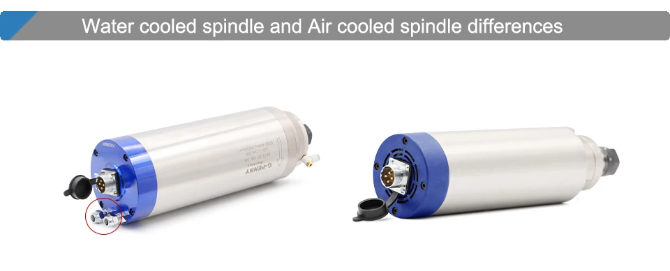 G-Penny 4,5 kW ER20 Spindel mit Kugeldüse, Wasserkühlung, Granitbearbeitung, 100 mm &Inverter&Halterung – Detail 9