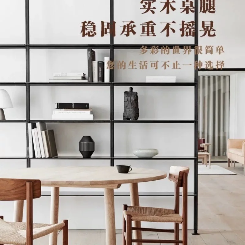 Koling chair solid wood Nordic medieval Japanese rattan woven rope ins coffee milk tea shop casual J39 Shake diningchair