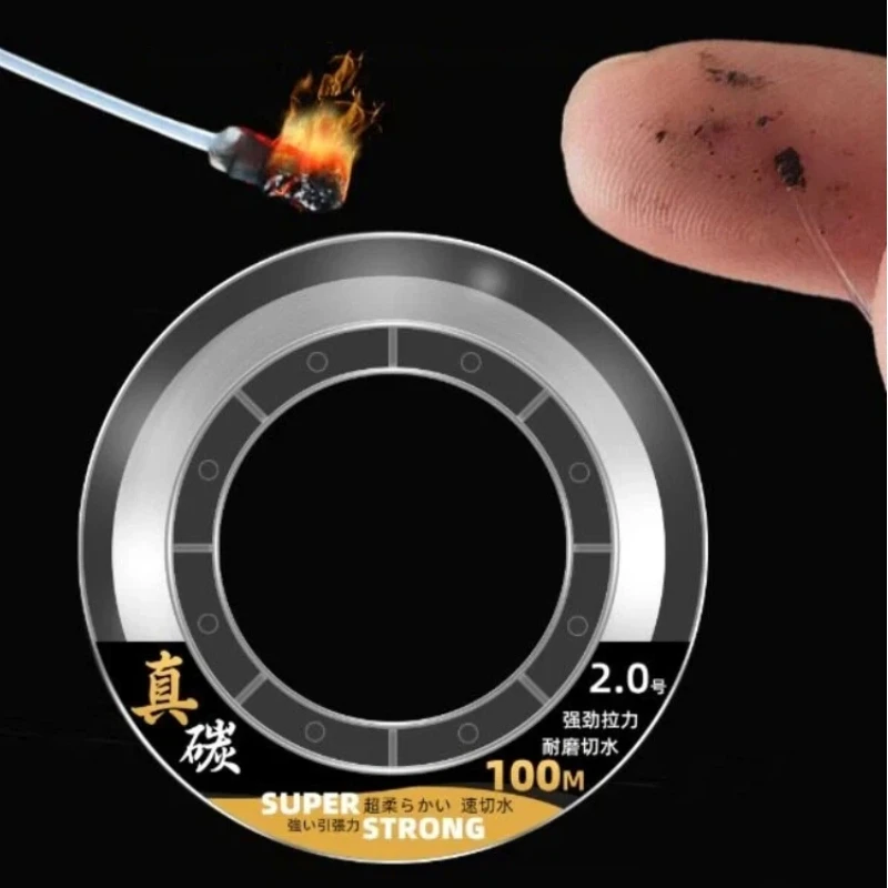 

High Carbon Fiber Fishing Line Lure Leader Line Tensile Strength Original Sub-line Filament Sea Fishing Rock Fishing General