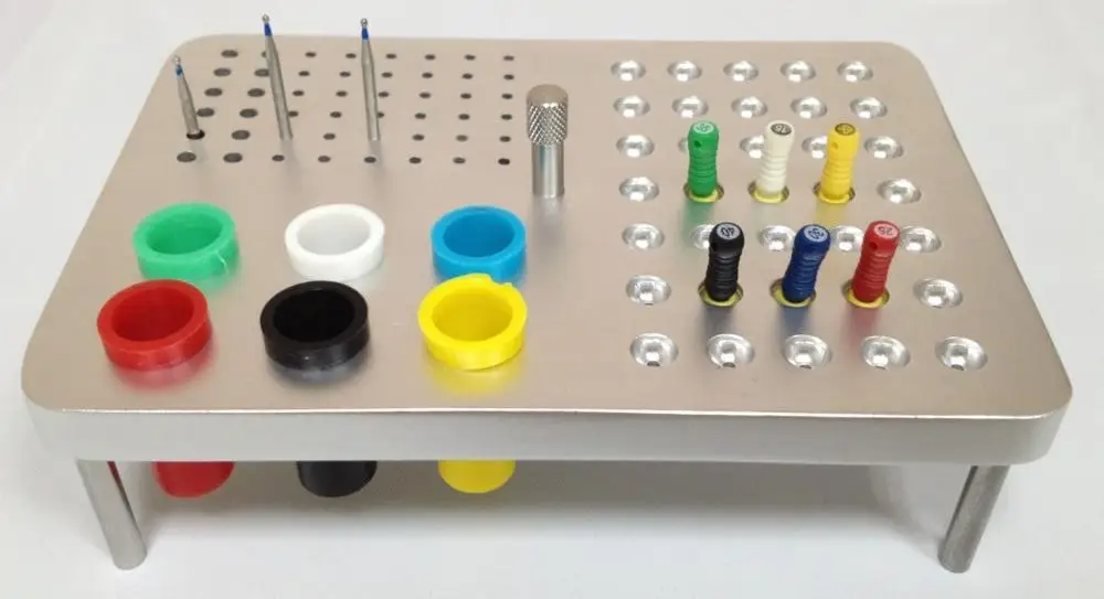 Dental sterilization box For Gutta percha root canal file high speed bur disinfection box bur Sterilize disinfection box SL308