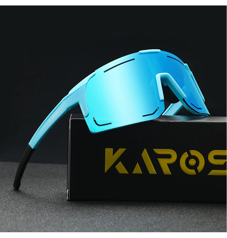 KAROS Ultraleichte, polarisierte UV400-Linse, Sportbrille, Laufen, Fahren, Allwetter, mit Box – Detail 13