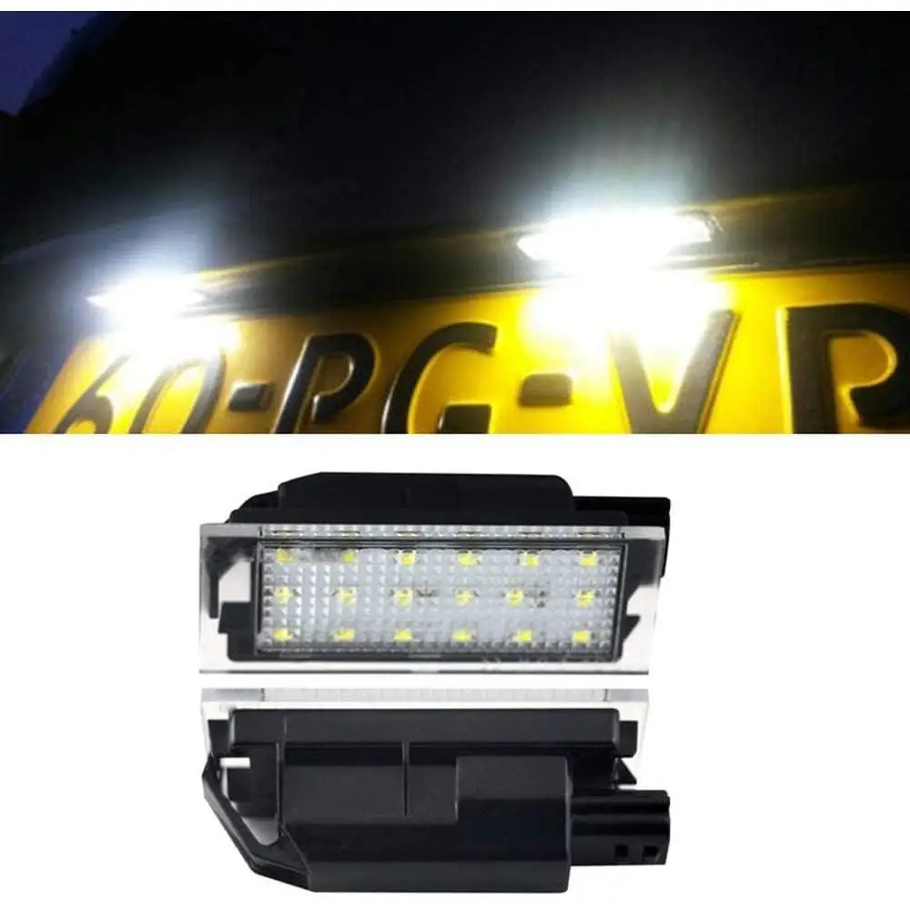 2Pcs  Car License Plate Light Compatible with Renault Clio III, Clio IV, Espace IV