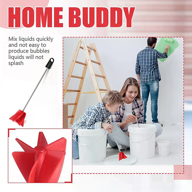Mixing Paddle Rod Electric Mud Hexagon Plaster Paint Agitator Construction 1PC Mixer Drill Grouting Mortar Shaft Tool