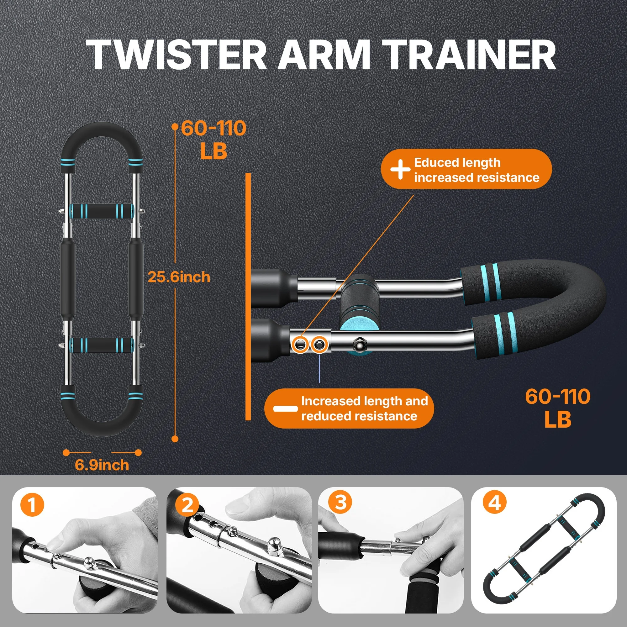 Portable U Shape Arm Exerciser - огляд і ціна Home Gym Upper Body Workout