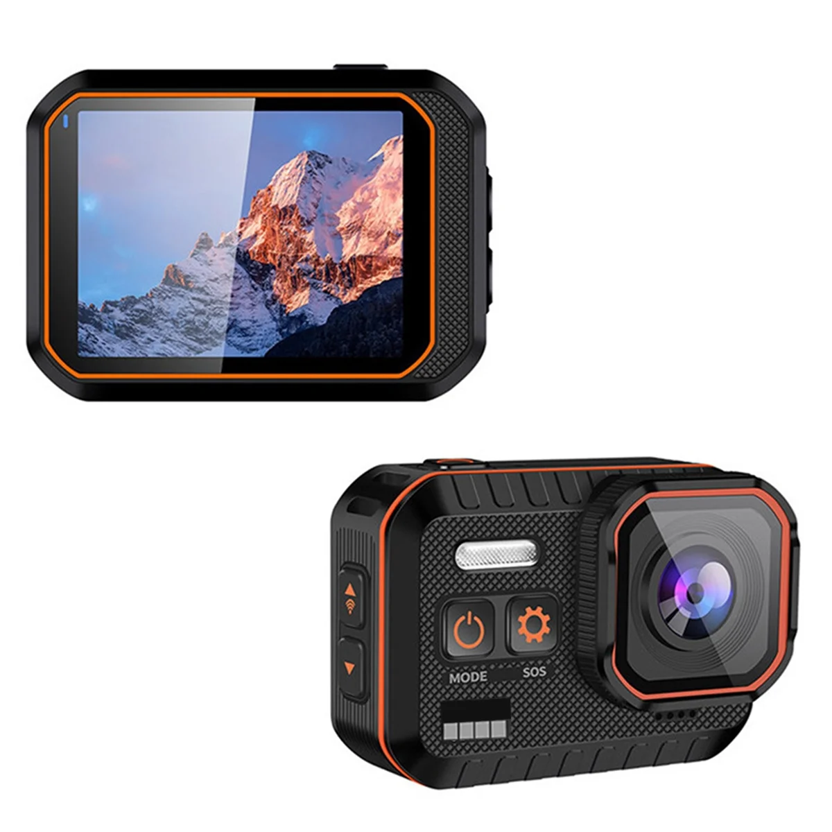 A03R 4K Action Camera 60FPS with Remote Control Screen Waterproof Sport Camera Drive Recorder Sports Camera DV Action Cam