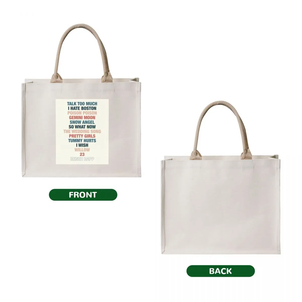 Renee Rapp Snow Angel Album Tote Bag great bag canvas tote bags tote bag canvas