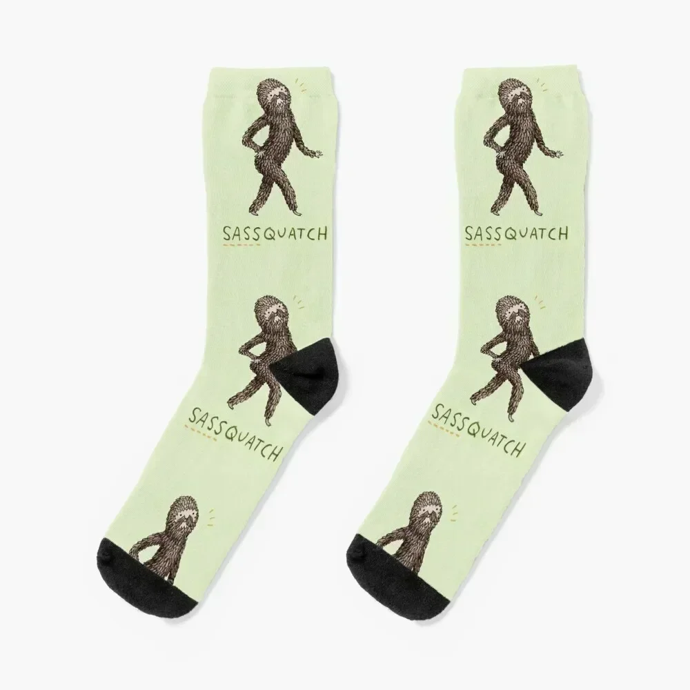 

Sassquatch Socks christmas stocking golf heated basketball Socks Men Women's