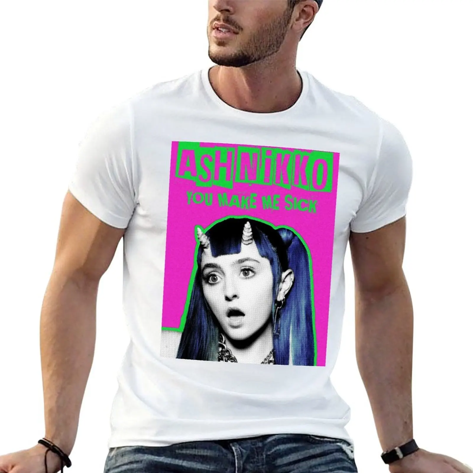 

Ashnikko YMMS Poster T-Shirt anime t shirts oversize essential t shirt T-Shirt