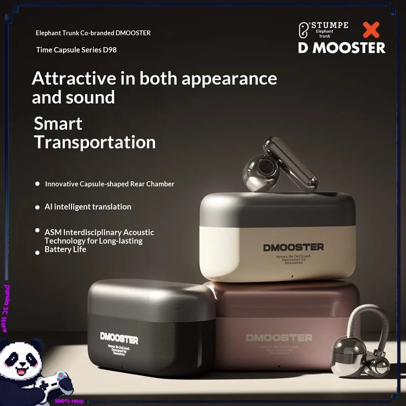 Dmooster D98 Clip-On Wireless Bluetooth Earphones Open Ear Sports Headset  Lightweight Non-falling Earphones For Running Fitness